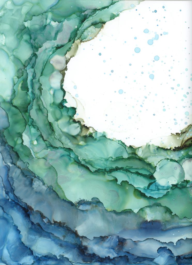 Alcohol Ink Painting - Undulate